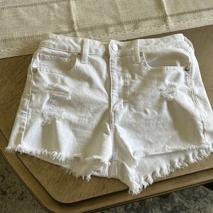 American eagle white mom short